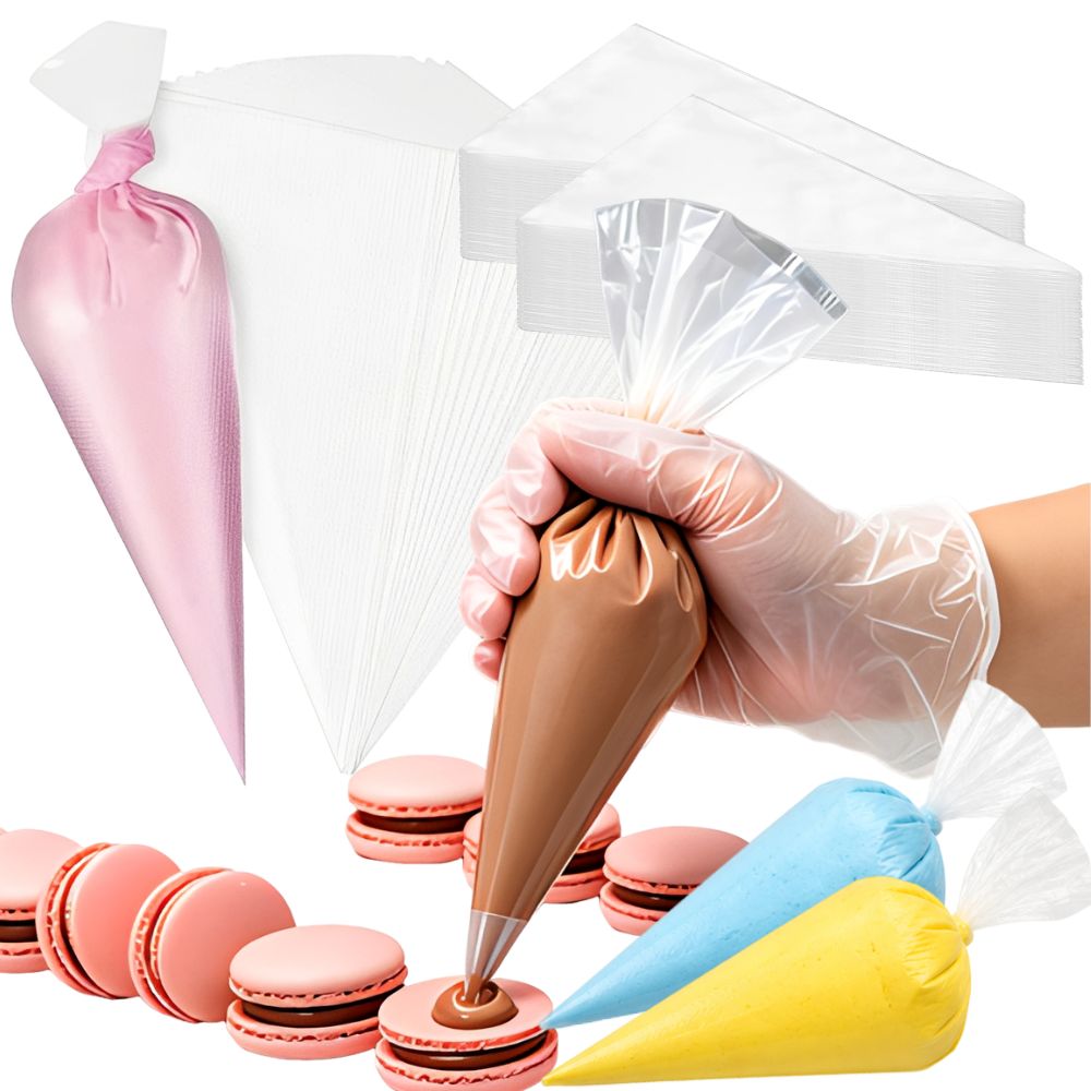 Piping Bag Disposable - 50 pièces S/M/L Poches à douille