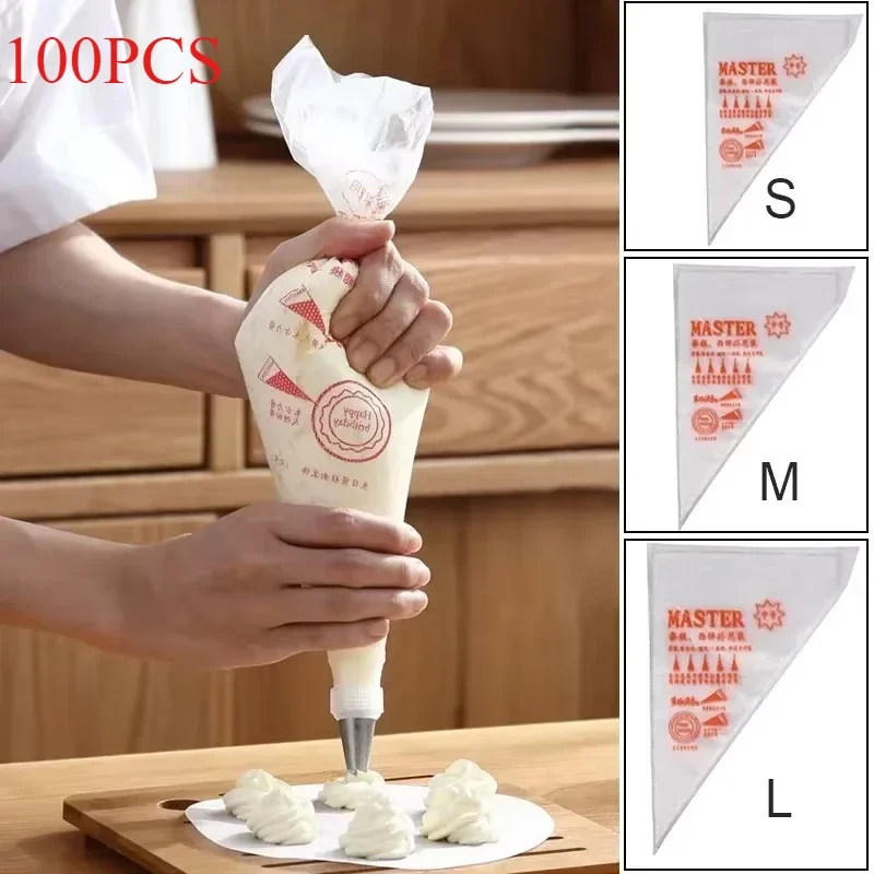 Piping Bag Disposable - Sacs à pâtisserie jetables, 100 pièces,