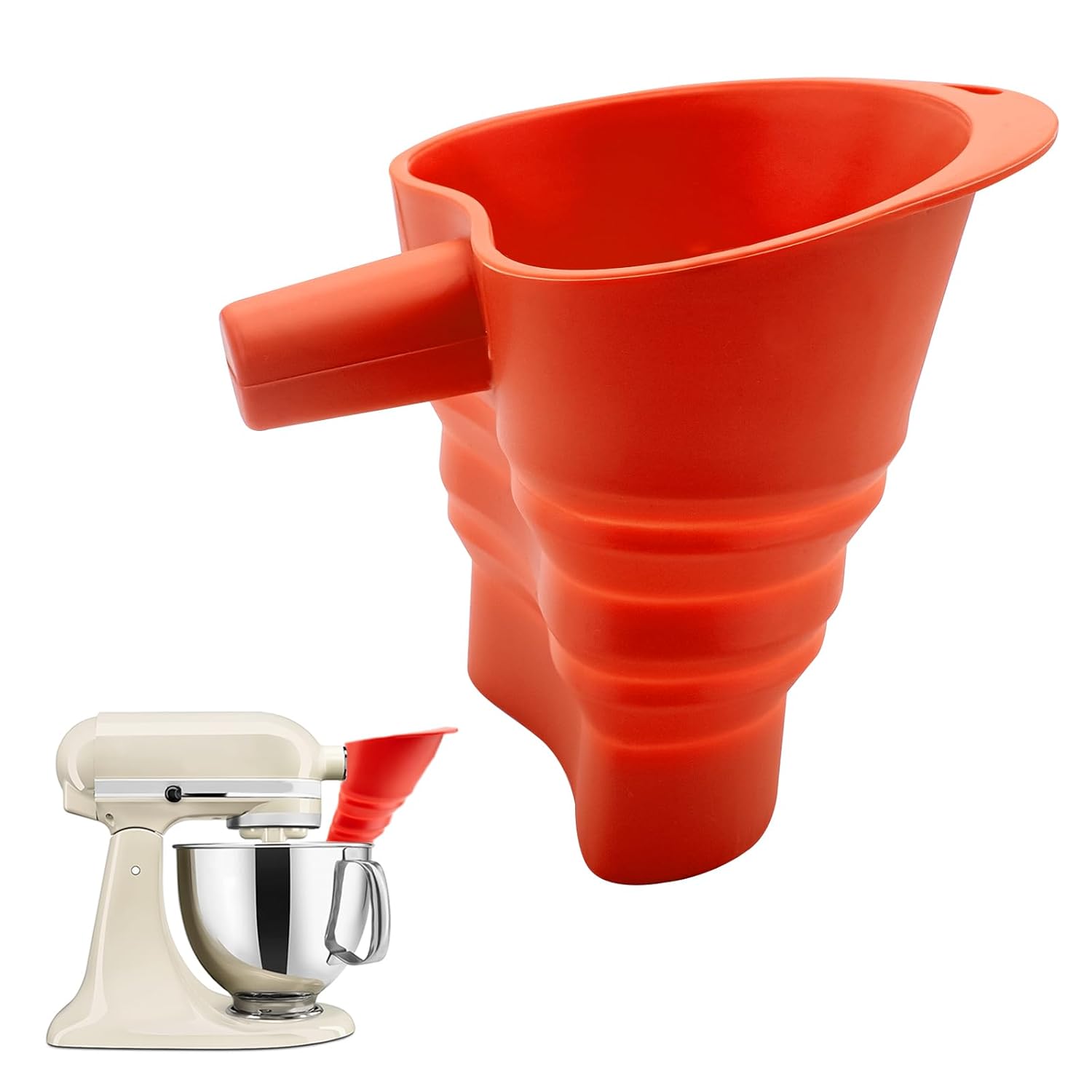 Kitchen Baking Aid - Entonnoir à farine en silicone de