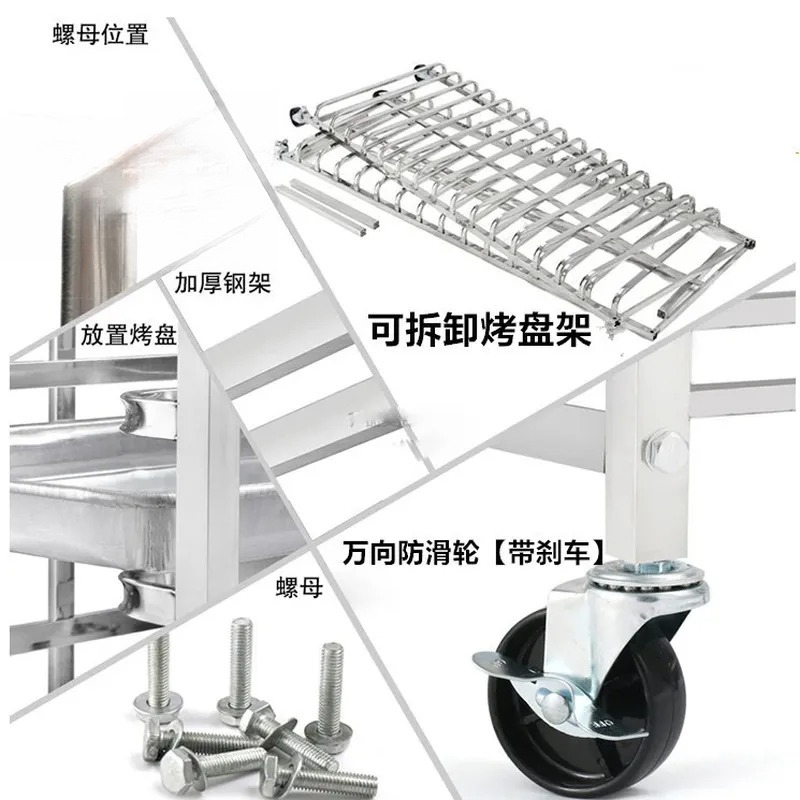 Chariot de rangement en acier  - Kitchen Baking Trolley avis et prix