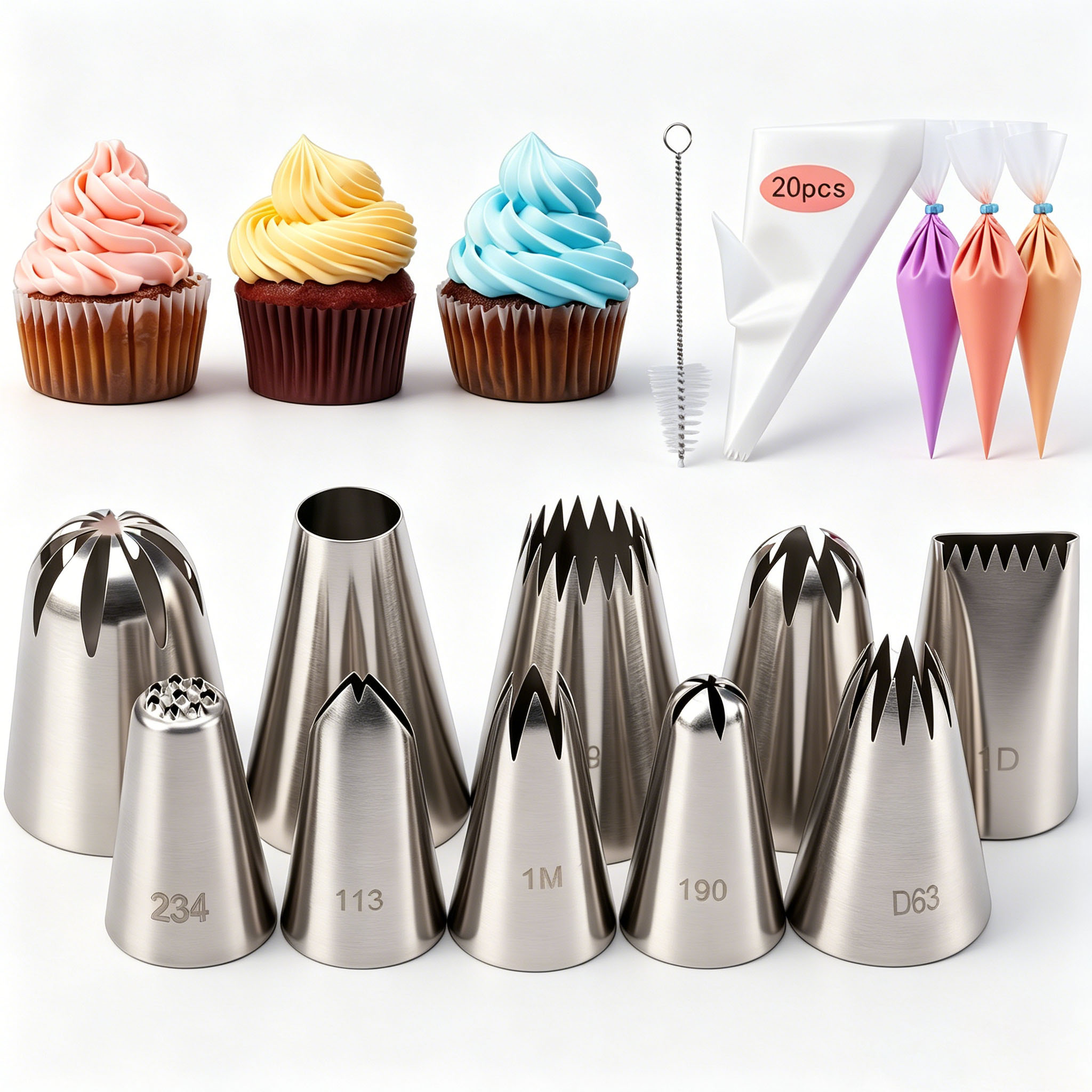 Ensemble de 31 embouts de déco - Piping Bag Disposable avis et prix