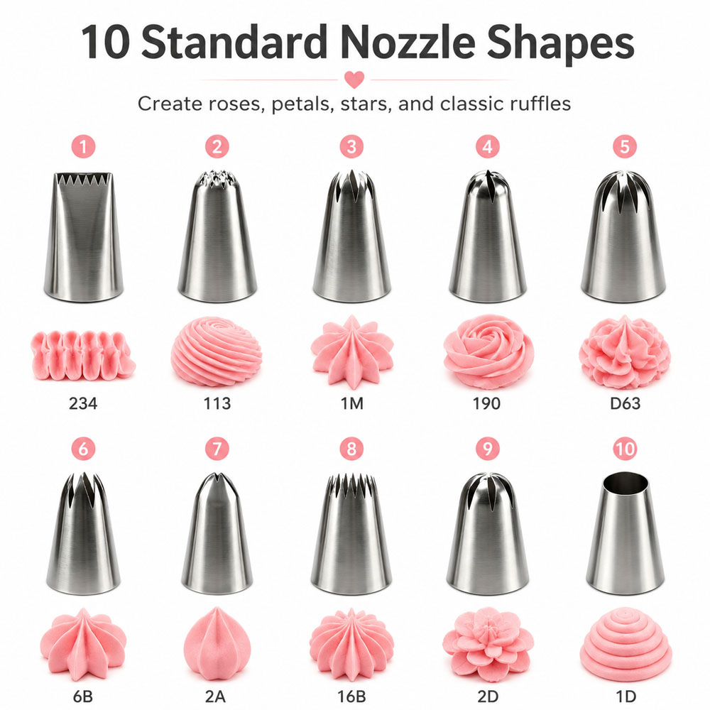 Ensemble de 31 embouts de déco - Piping Bag Disposable avis et prix