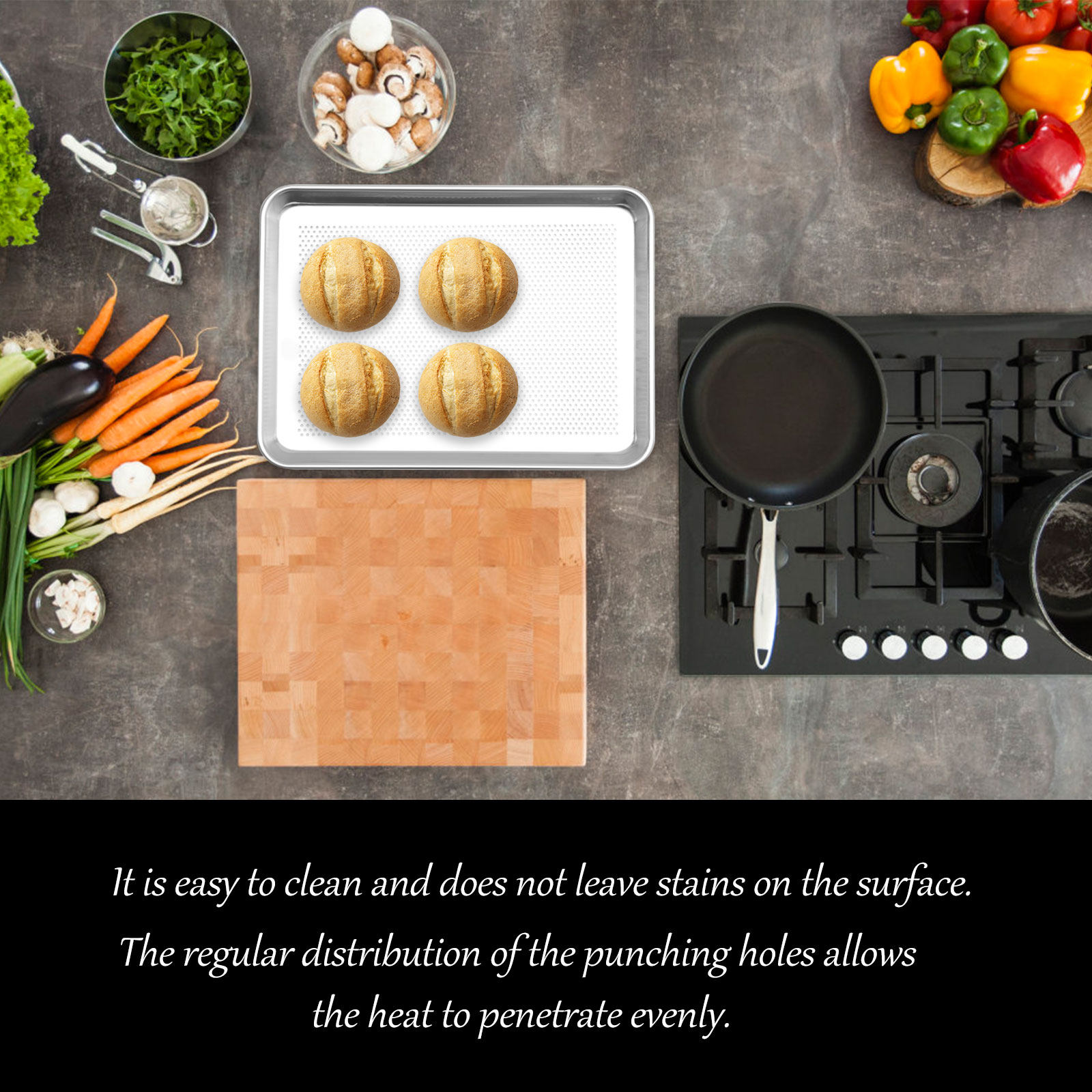 1 plaque de cuisson multifonct - Kitchen Essentials Baking Tray avis et prix