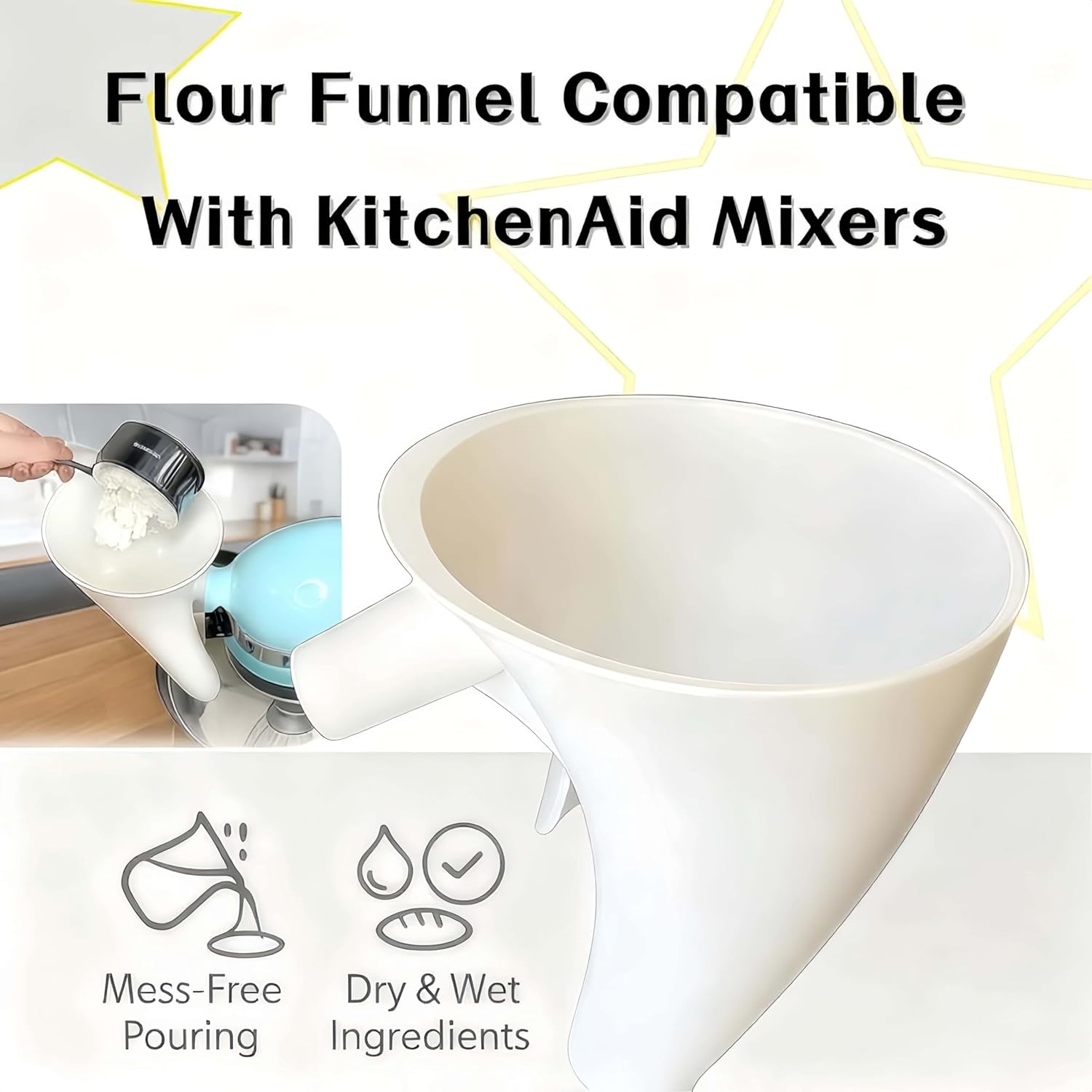 Mélangeur à farine pour robot  - Kitchen Baking Aid avis et prix