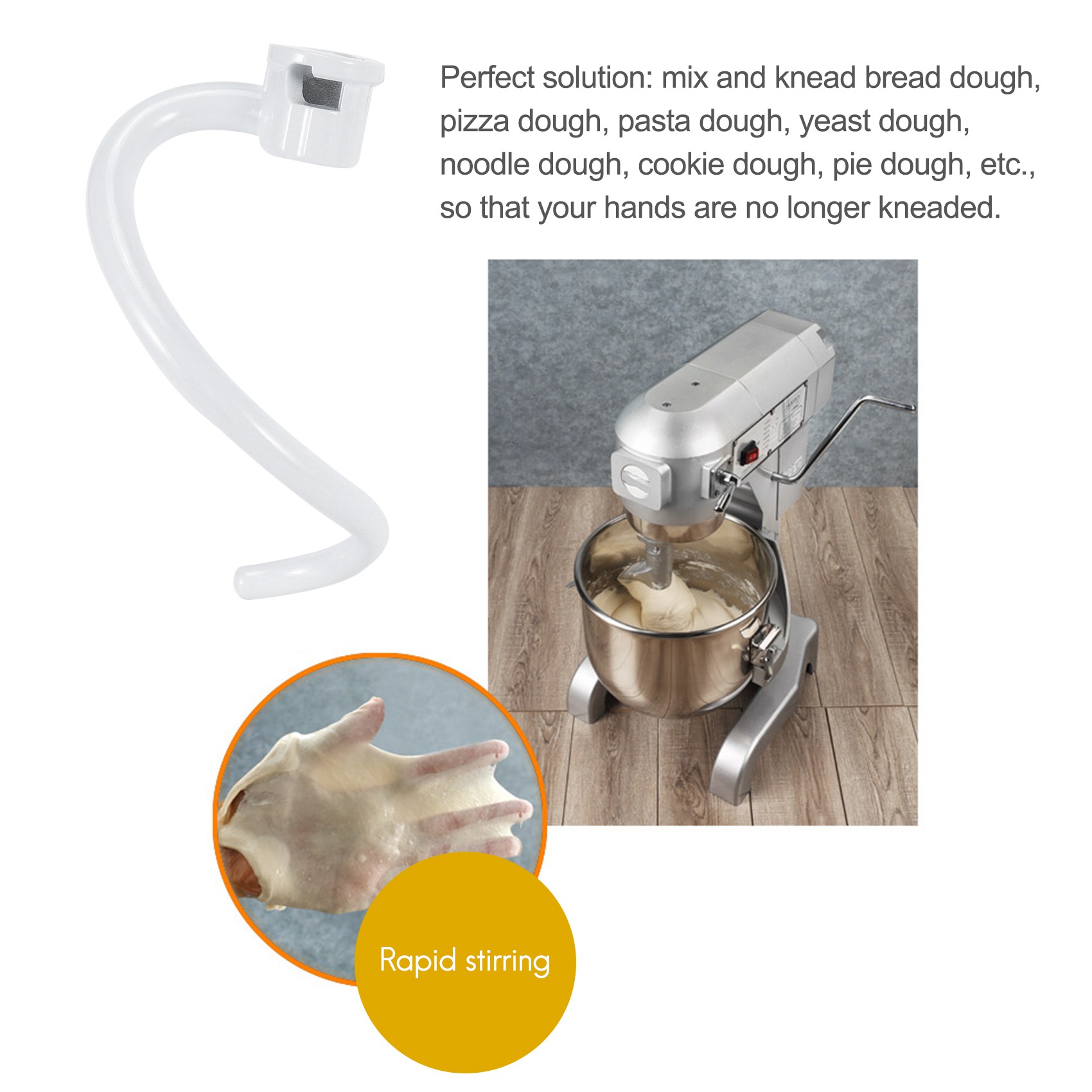 Crochet pétrisseur spiralé AEE - Kitchen Baking Aid avis et prix